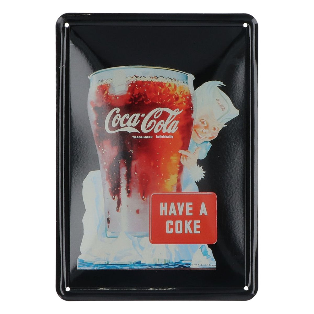 Coca Cola blaszana tabliczka 15x10 cm tabliczka reklamowa Have a Coke dekoracja ścienna gadżet reklamowy
