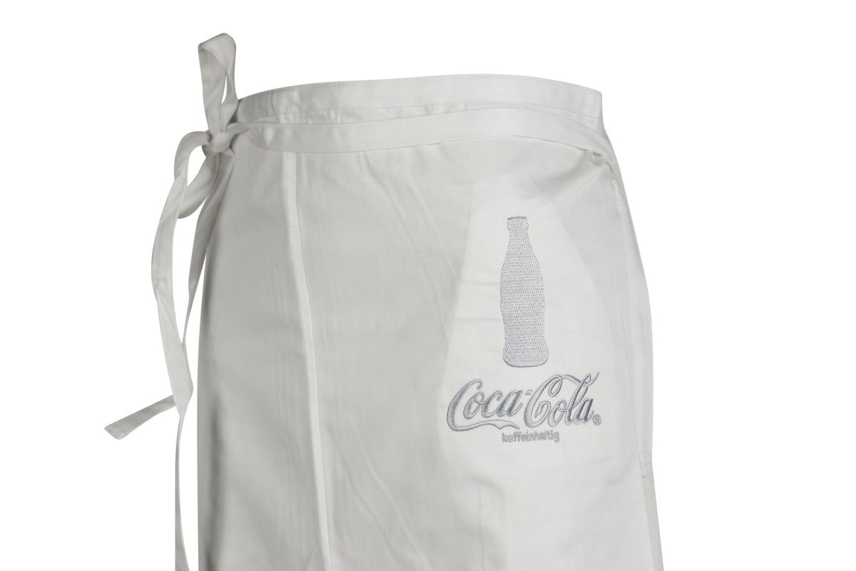 Fartuch kelnerski Coca Cola wiązany w talii długie interwencje obsługa gastro bistro – Widok 2