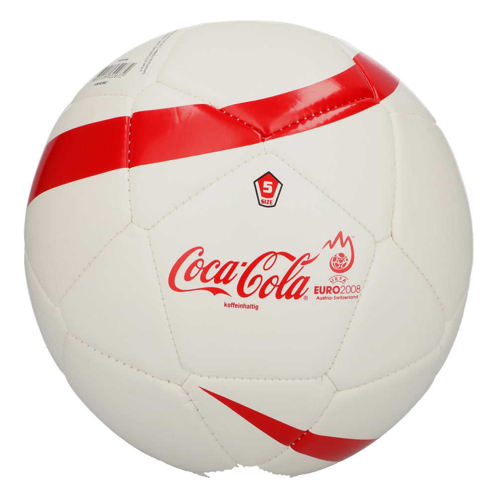 Coca-Cola – napój bezalkoholowy, piłka nożna, rozmiar 5, nowa, mieszanka tkanin, biała