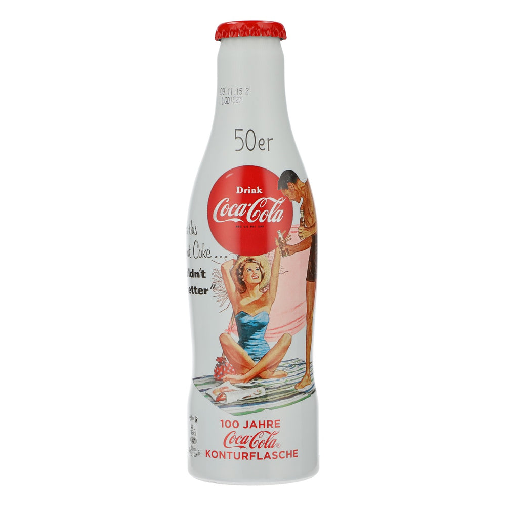 Butelka Coca Cola Softdrink Show, edycja kolekcjonerska z lat 50., 100 lat butelki dekoracyjnej