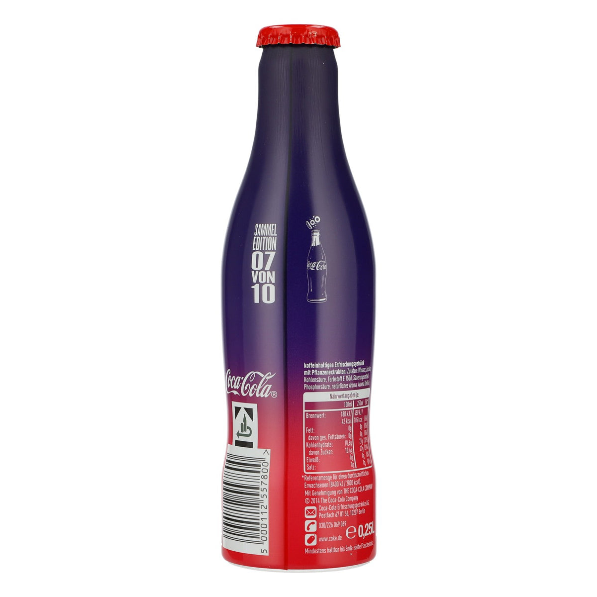 Butelka Coca Cola Softdrink Show z lat 80. Edycja kolekcjonerska 100 lat butelki dekoracyjnej – Widok 3
