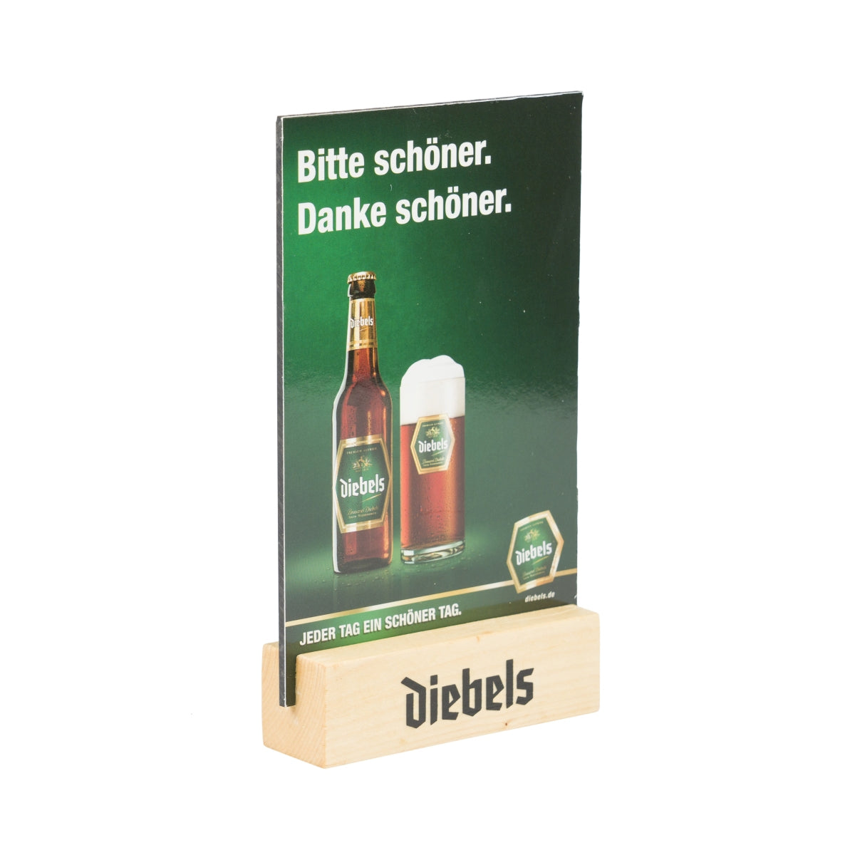 Stojak na piwo Diebels 15x11cm tablica kredowa uchwyt na karty menu bar napoje