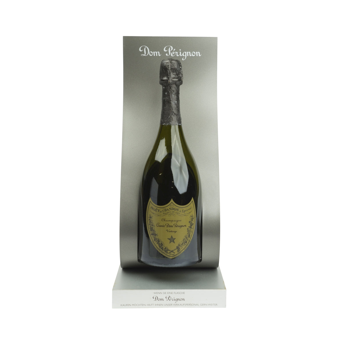 Dom Perignon Champagne show butelka 0,7l ze stojakiem Vintage EMPTY atrapa dekoracji – Widok 2