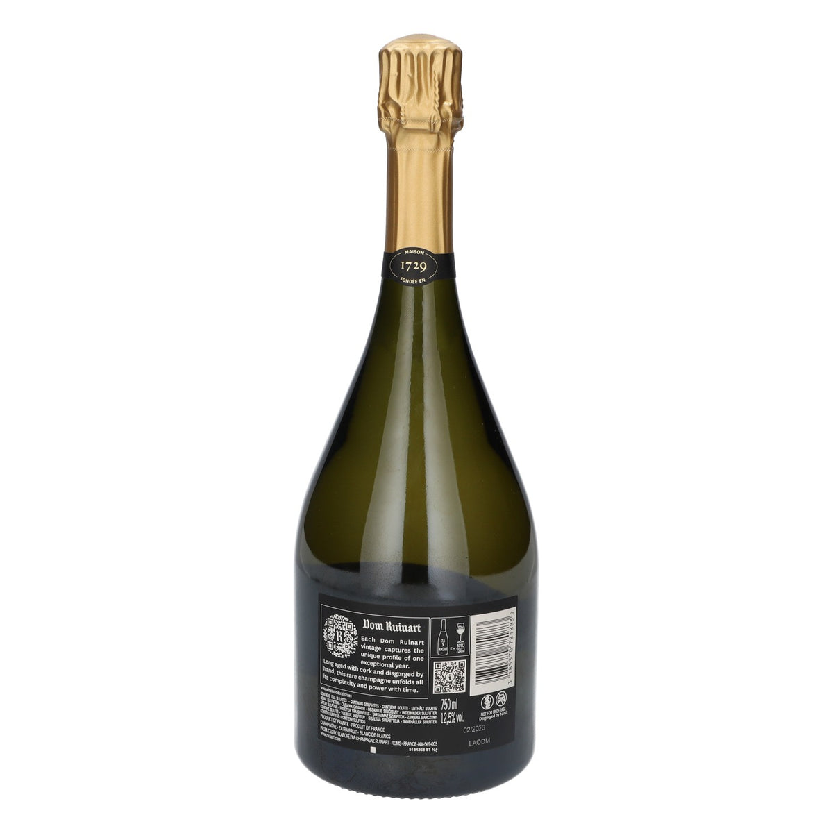 Szampan Dom Ruinart 0,75 l 12,5% obj. 2013 Blanc de Blancs Extra Brut – Widok 2