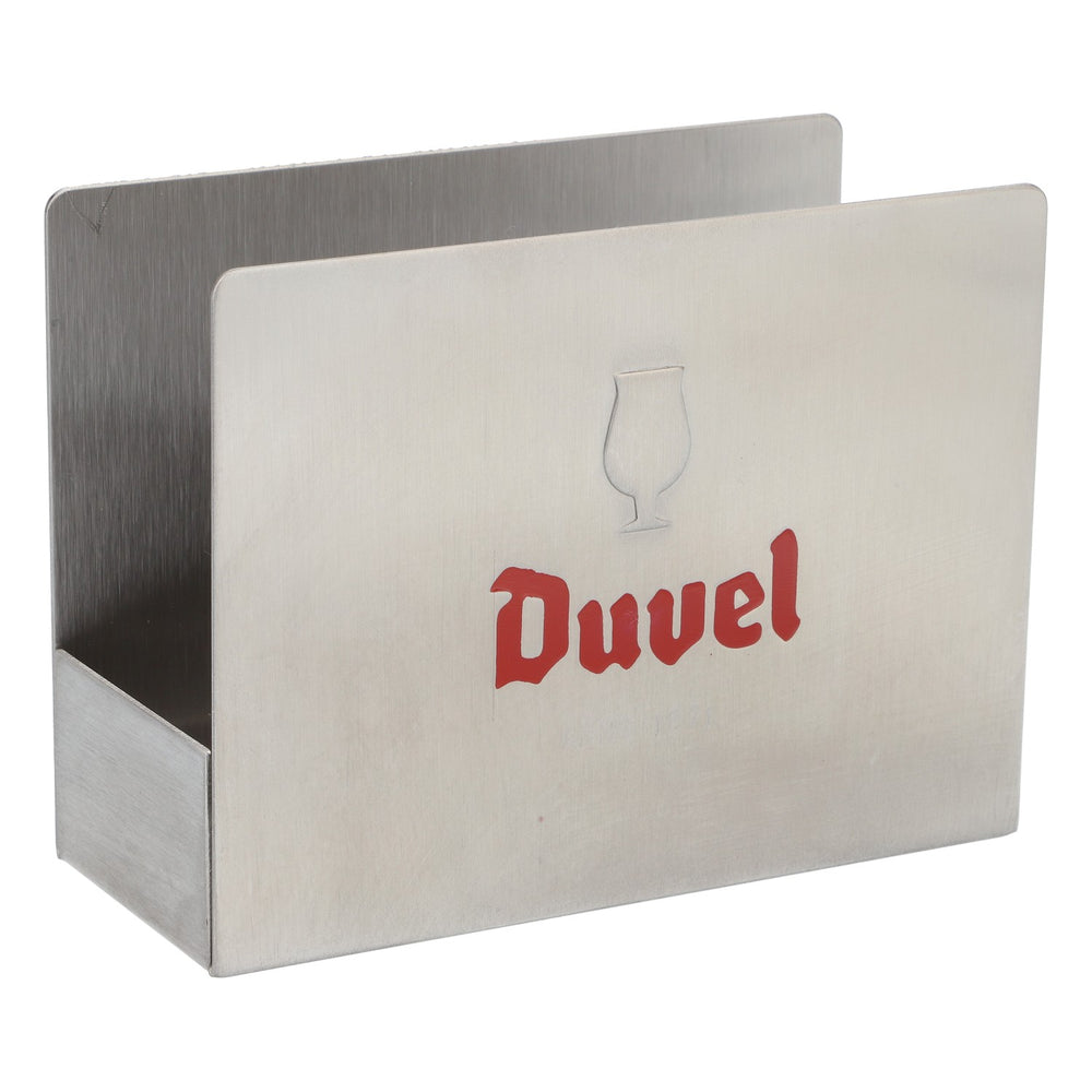 Duvel Piwo Metalowy stojak na podkładki pod piwo Podkładki pod piwo Srebrny