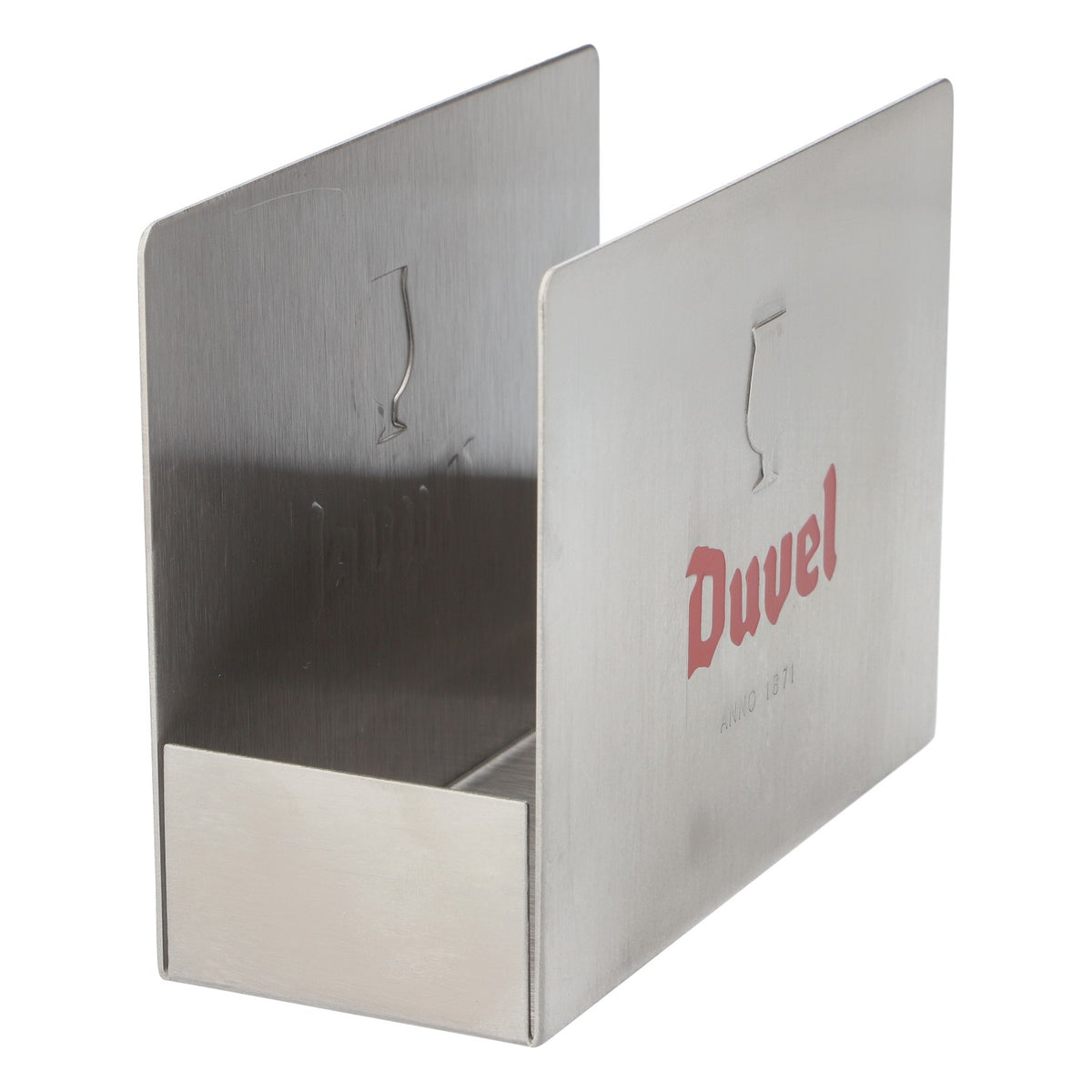 Duvel Piwo Metalowy stojak na podkładki pod piwo Podkładki pod piwo Srebrny – Widok 4