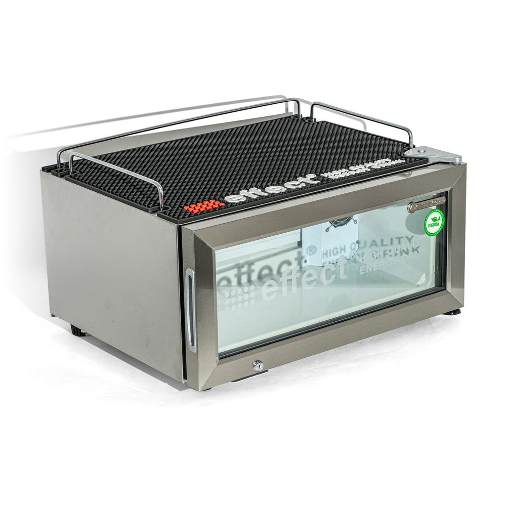 Effect Energy Lodówka Mini Fridge Lodówka ze szklanymi drzwiami 30x60x48cm Mini Cooler