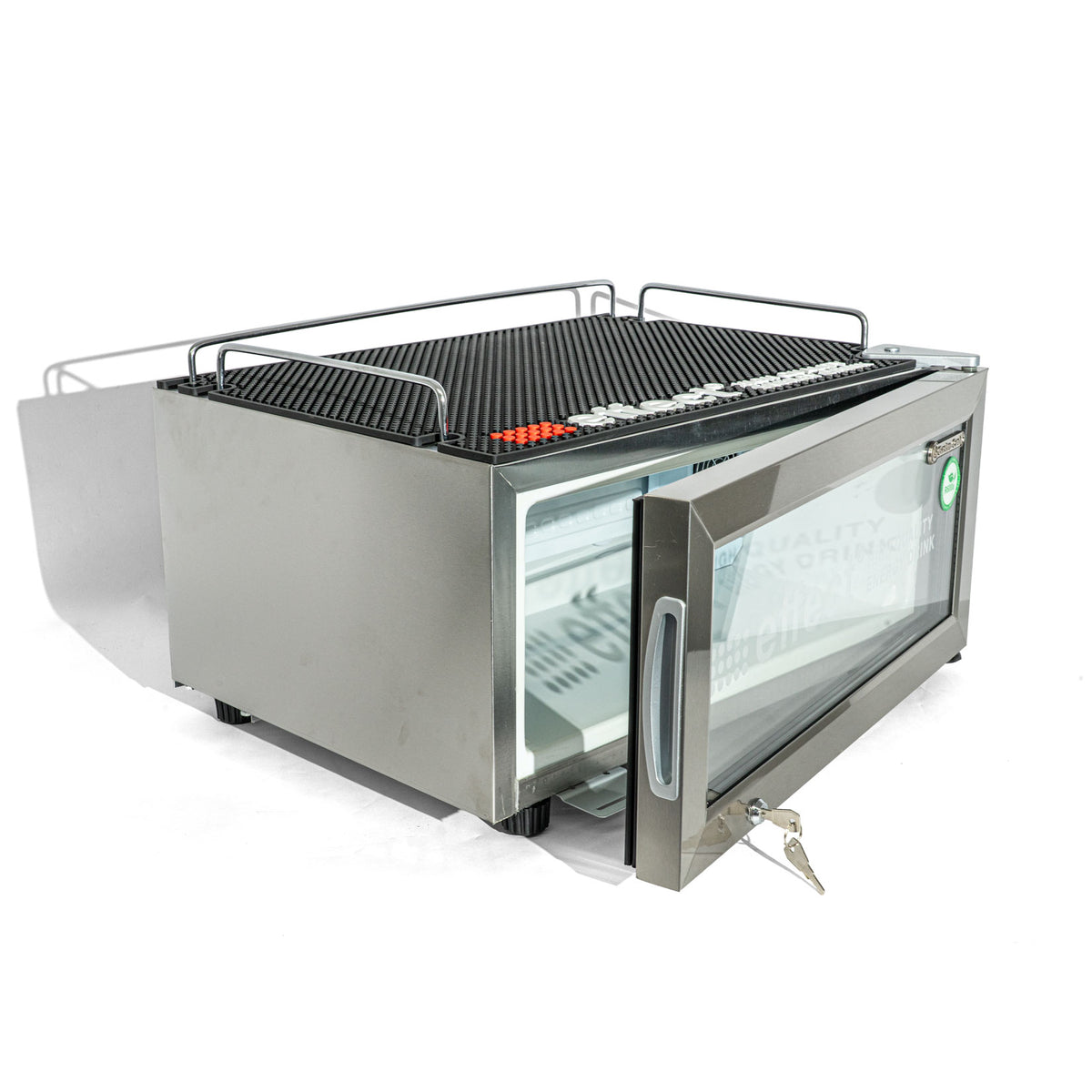Effect Energy Lodówka Mini Fridge Lodówka ze szklanymi drzwiami 30x60x48cm Mini Cooler – Widok 7