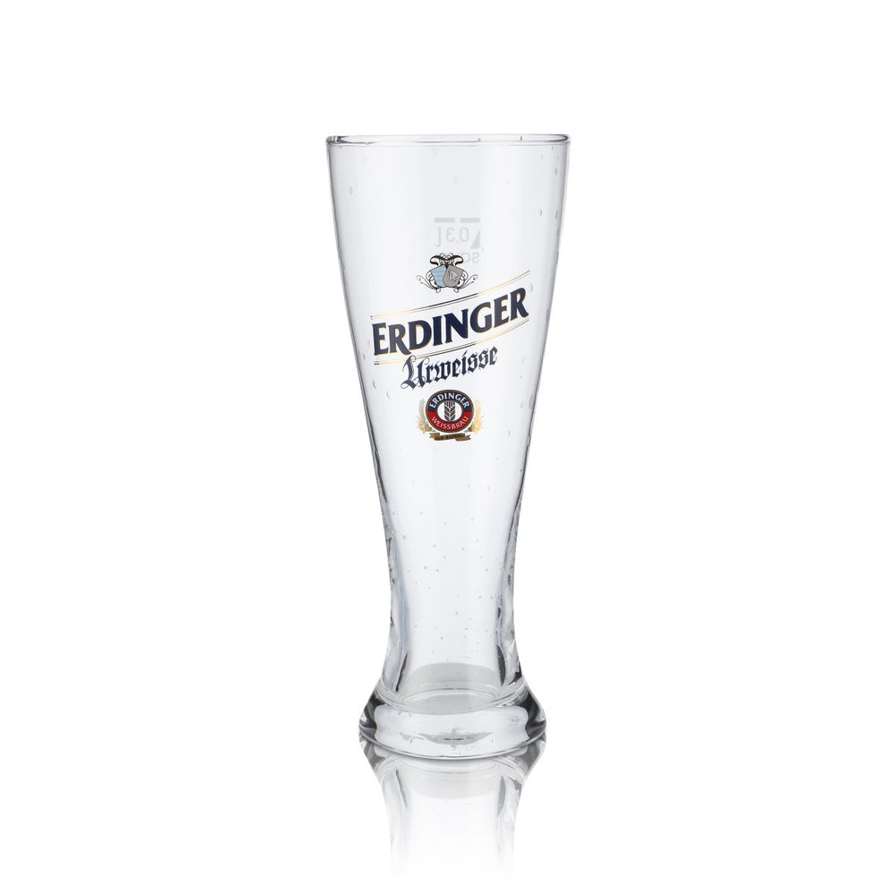 Szklanka Erdinger 0,3 l Szklanka do piwa pszenicznego Urweisse Efekt perłowy Ręcznie wykonana Hefeweizen