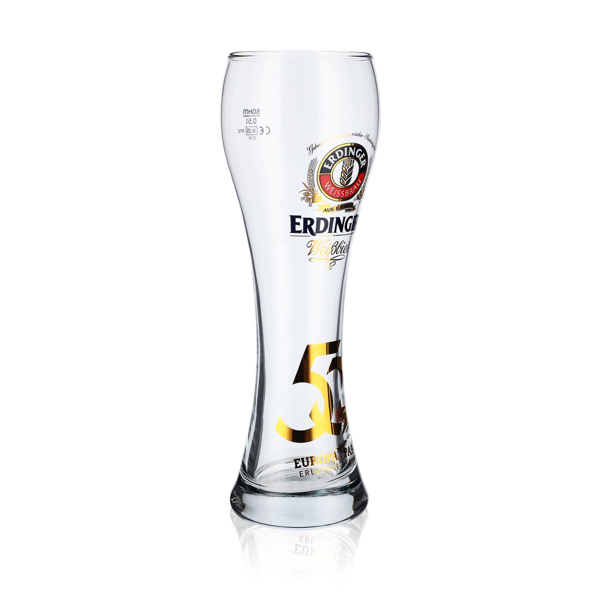 Kieliszek do piwa Erdinger Weissbier Kieliszek kolekcjonerski 0,5 l Kieliszek do piwa pszenicznego 50 J. E.P. – Widok 2