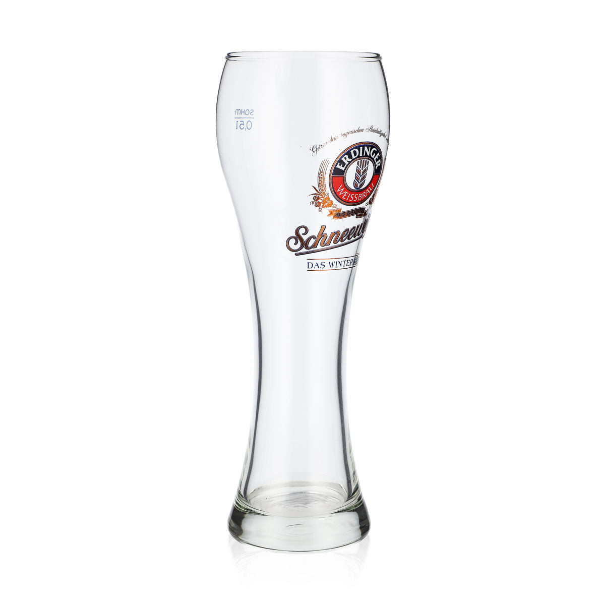 Szklanka do piwa Erdinger Weissbräu 0,5 l, szklanka do piwa pszenicznego „Schneeweiße”, piwo zimowe „Sahm” – Widok 2