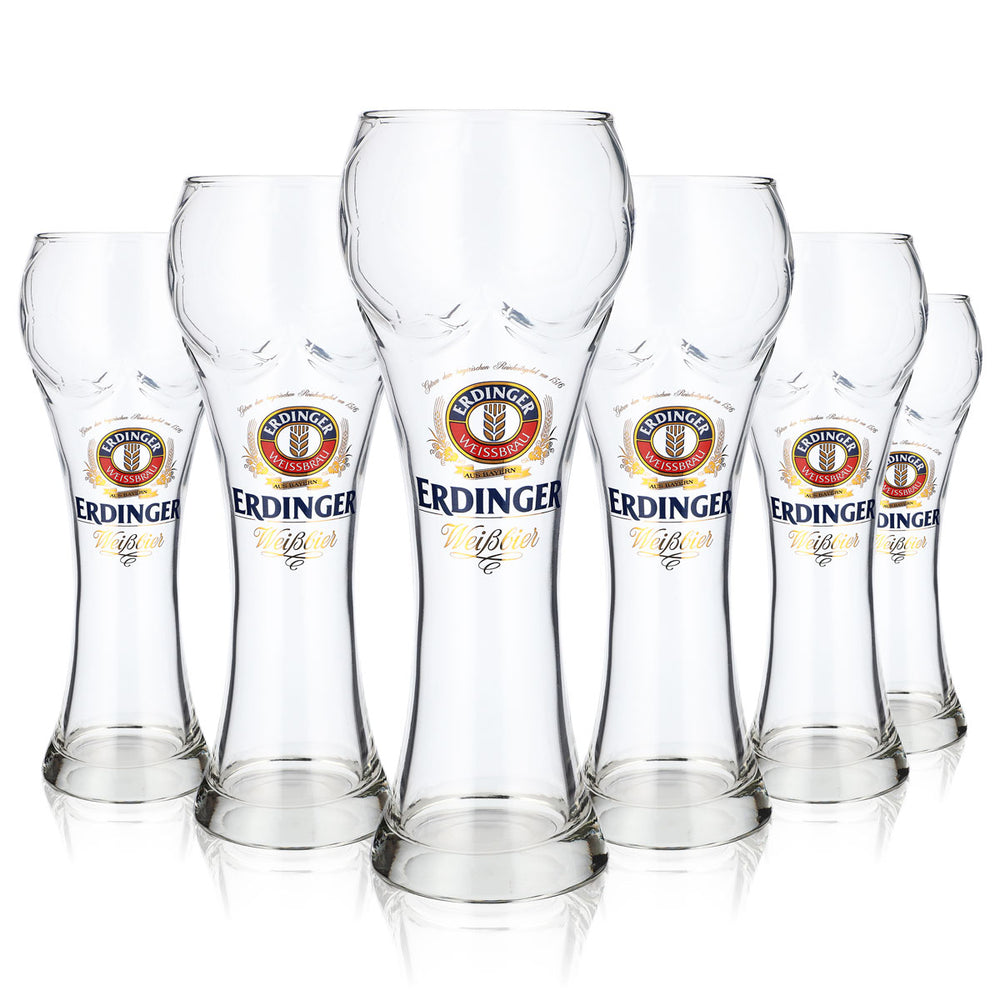 Szklanka do piwa Erdinger Weissbräu Szklanki do piwa 0,5 l Szklanka do piwa pszenicznego Kontur piłki nożnej