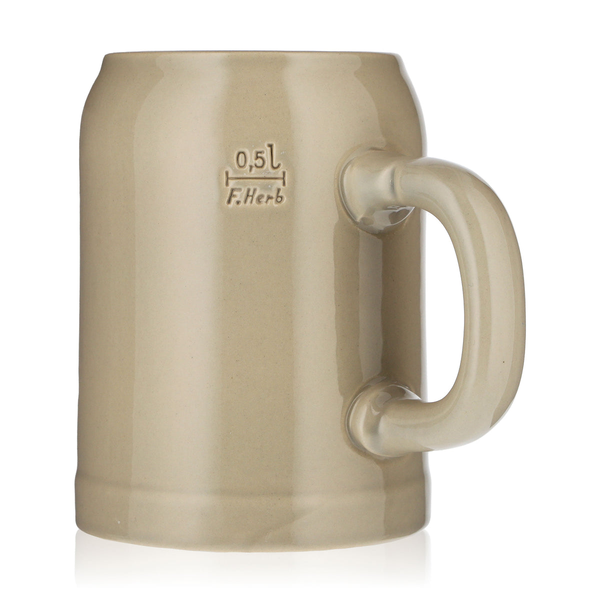 Kufel do piwa Erdinger Weissbräu 0,5 l, ceramiczny, z motywem miejskim, Franz Herb – Widok 4