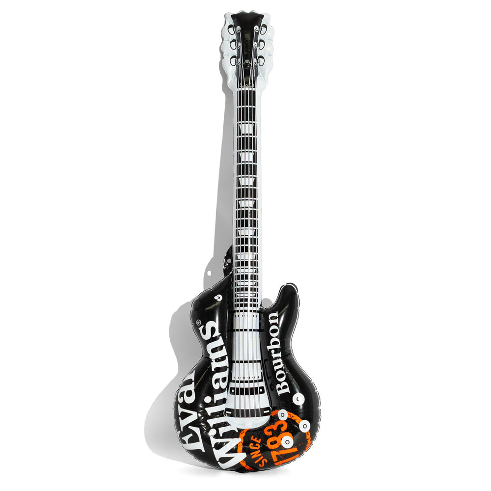 Evan Williams Whisky Powietrzna gitara Dekoracja ścienna Showguitar nadmuchiwana Czarna
