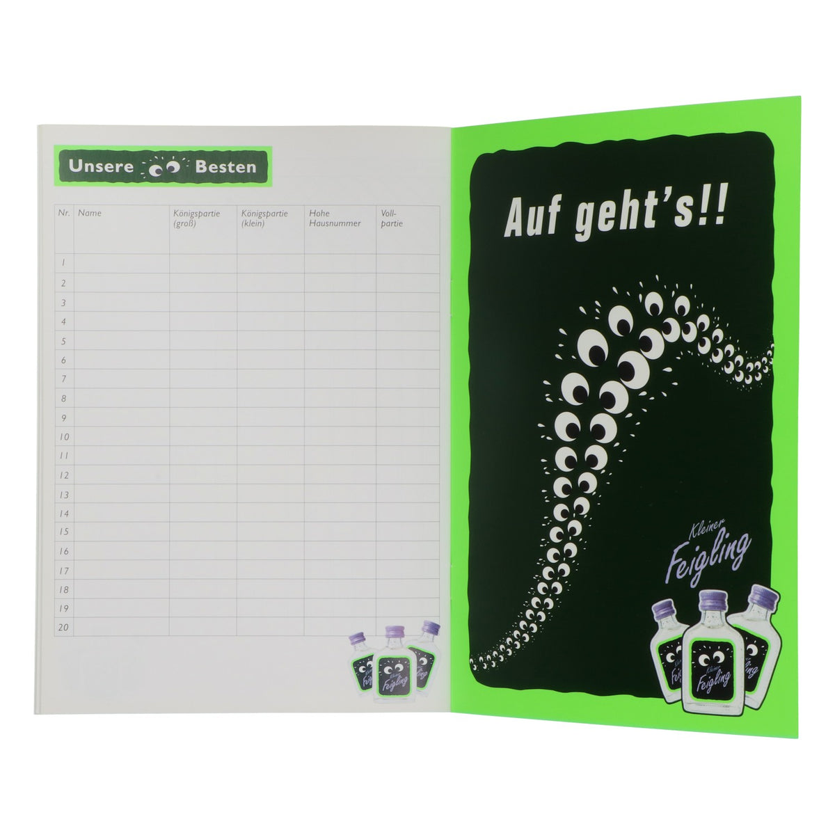 Feigling Likör Buch Kegelbuch Spielebuch „Alle Neune feiern” – Widok 5