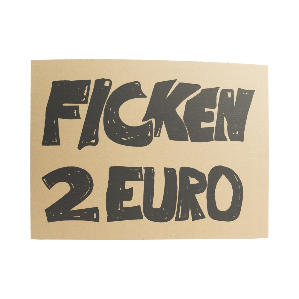 Tekturowy znak Fuck Liqueur Fuck 2€ Party Party Board Znak Dekoracja ścienna
