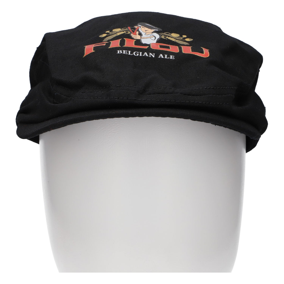 Czarna czapka typu newsboy marki Filou Bier – Widok 2