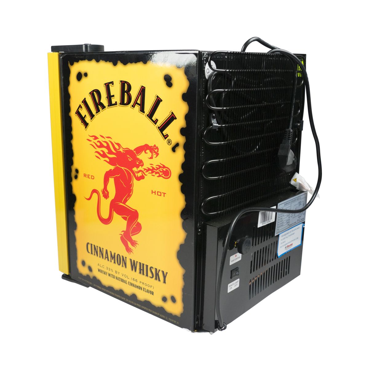 Lodówka Fireball Mini Freezer Whisky Bottle Cooler Lodówka Cinnamon – Widok 4