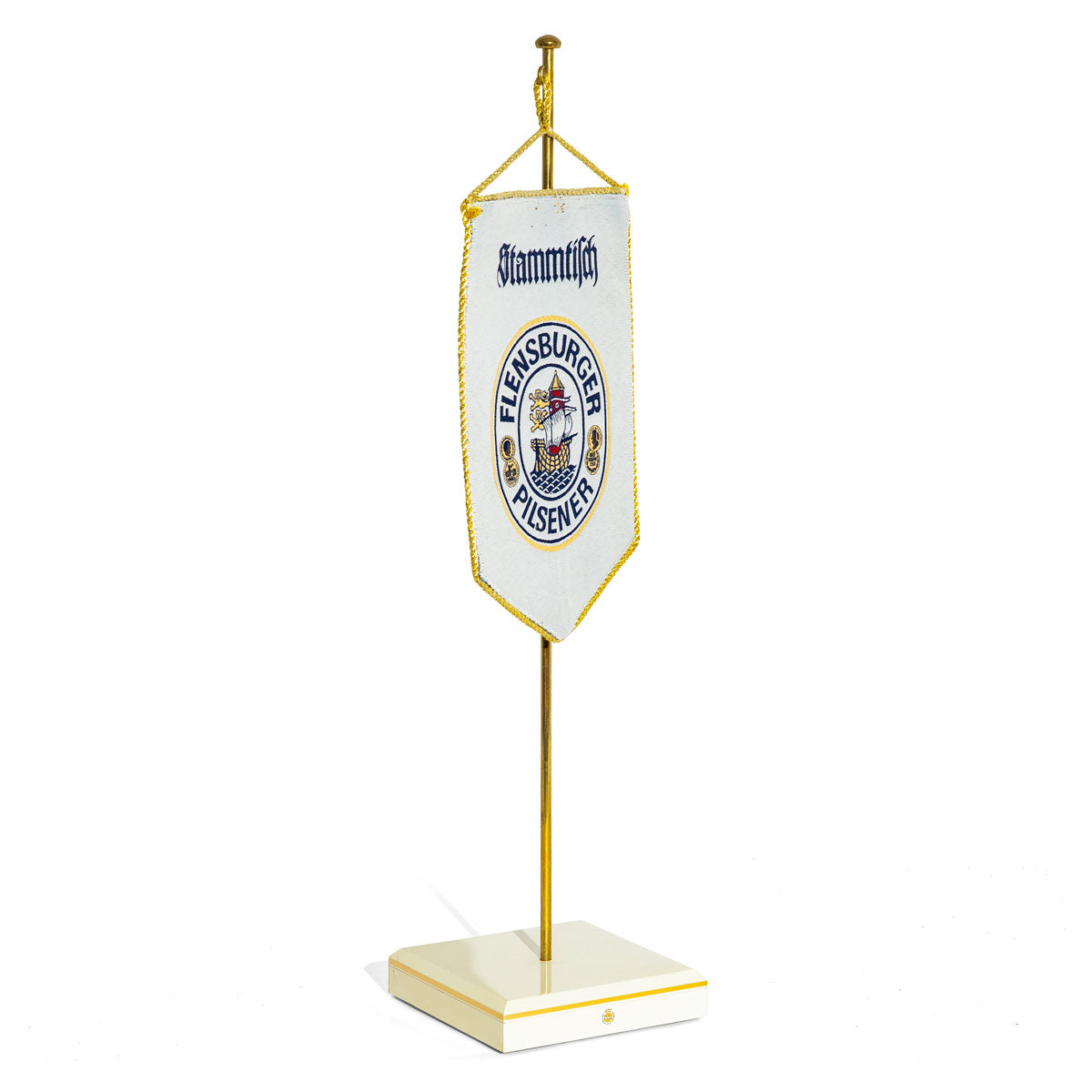 Flensburger Stammtisch Wimpel Flaga Stammtisch z drewnianym stojakiem – Widok 2