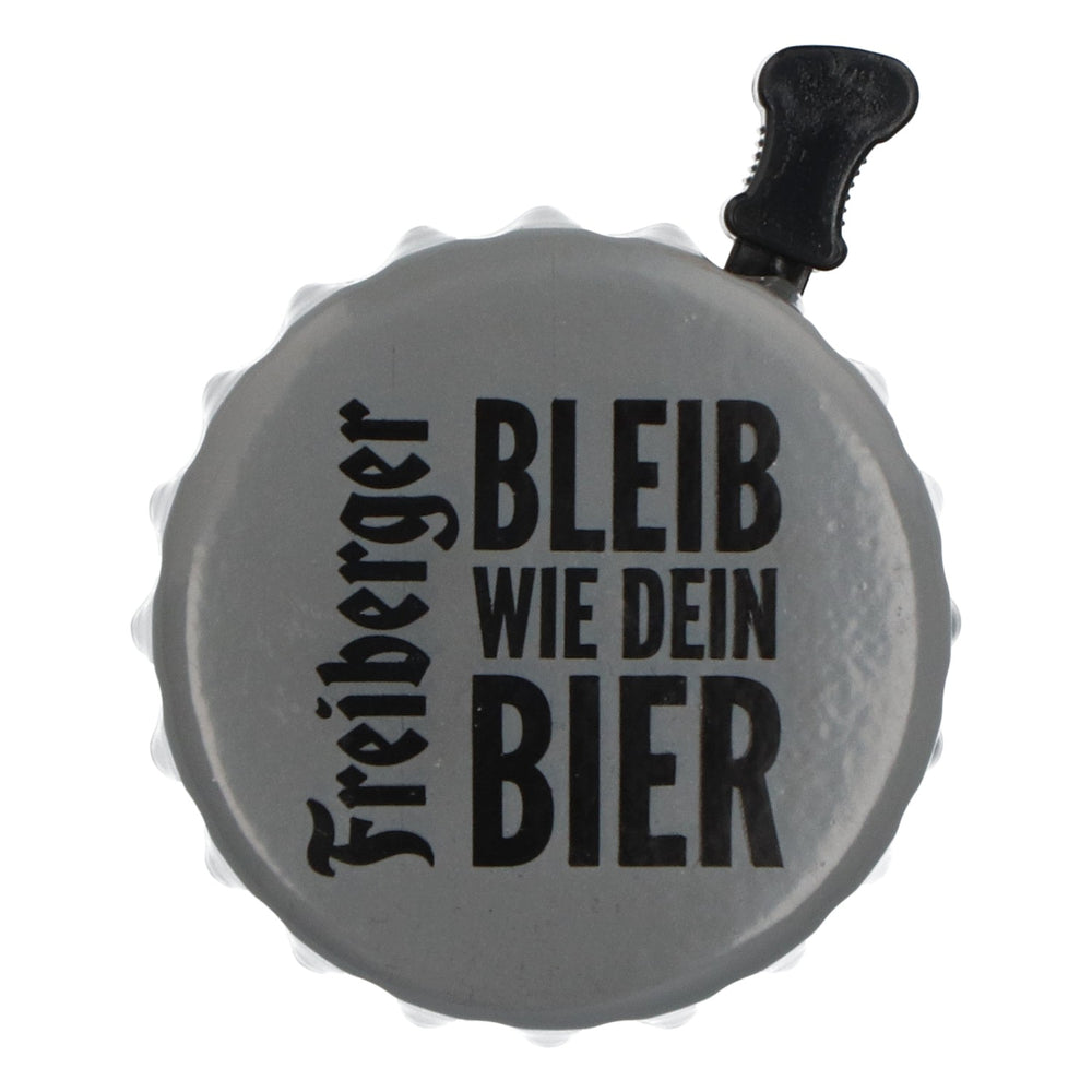 Freiberger Beer Dzwonek rowerowy Akcesoria rowerowe Korek od butelki szary