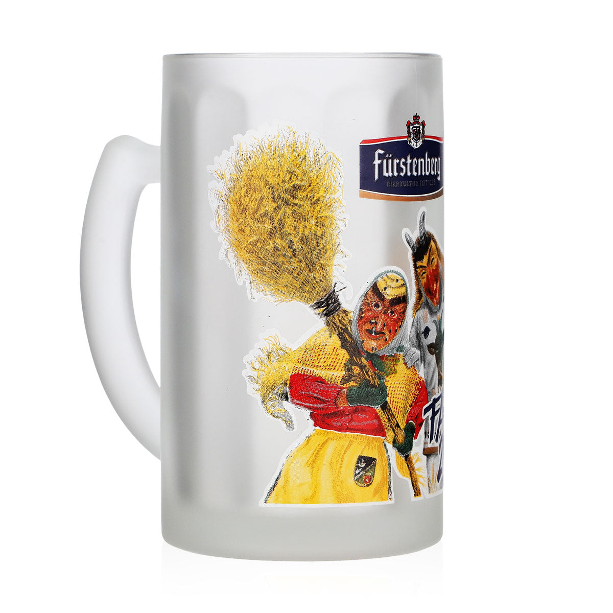 Szklanka do piwa Fürstenberg 0,25 l, dzbanek Fasnet 2015, matowa, wzór Rastal – Widok 2