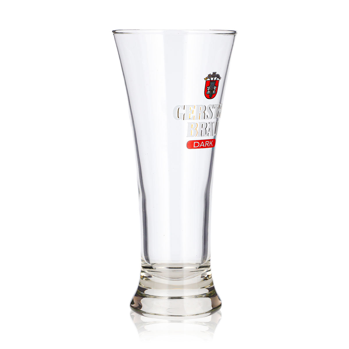 Szklanka do piwa Gerstel Bräu 0,32 l, typu longdrink, z czerwonym logo, Dark Durabor – Widok 2