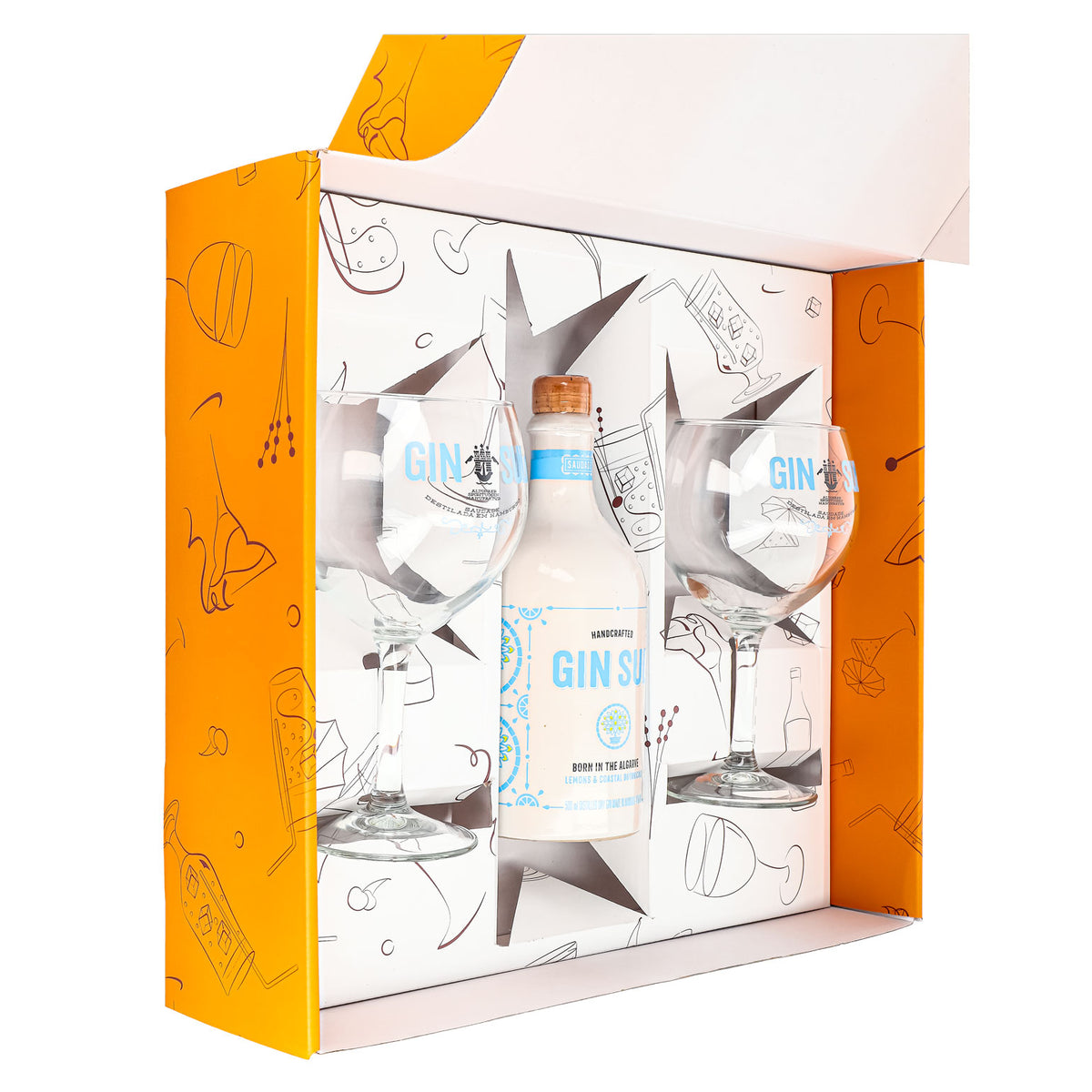 Zestaw upominkowy Gin Sul 0,5 l 43,5% + kieliszek balonowy I Orange – Widok 5