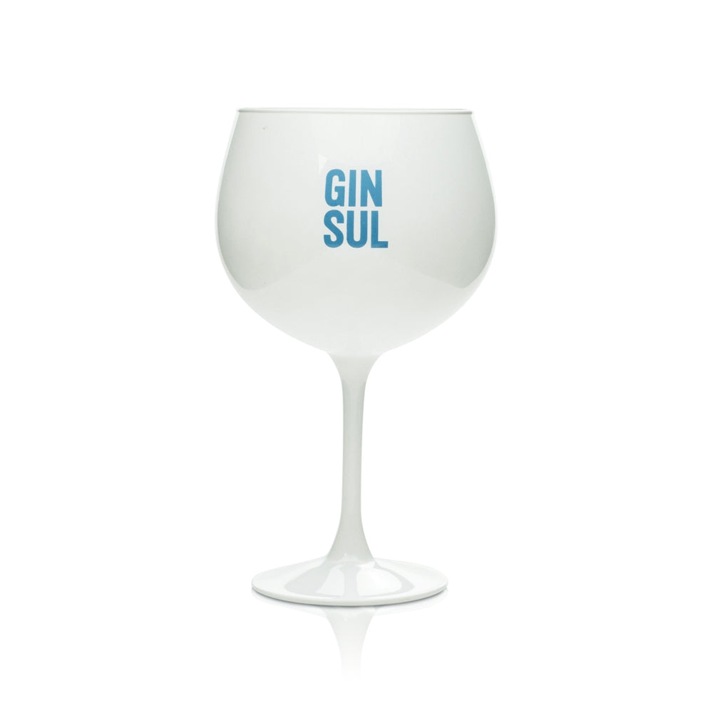 Gin w szklance 0,5 l, butelka typu balloon, Copa, biała, lakierowana, Gin Tonic z lodem