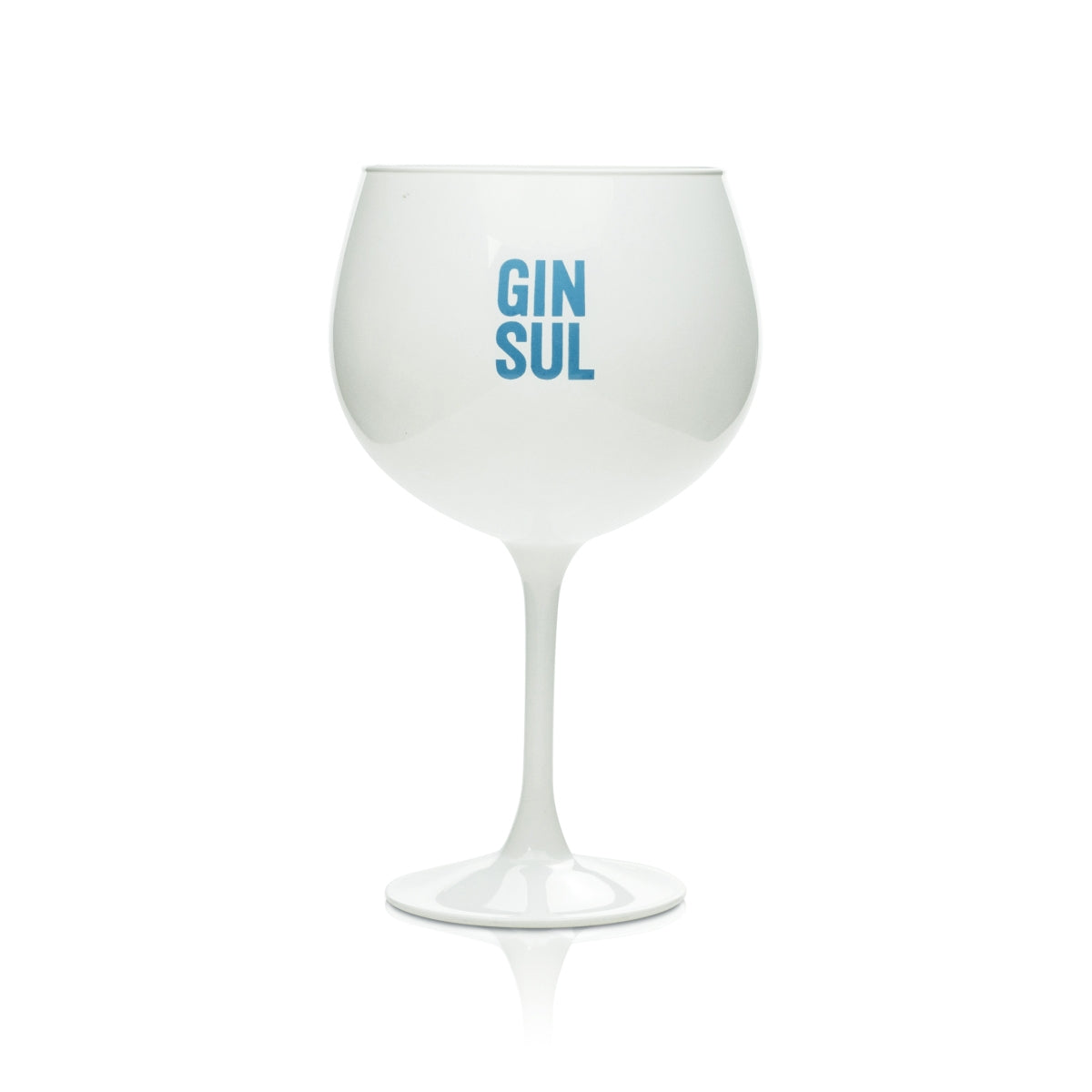 Gin w szklance 0,5 l, butelka typu balloon, Copa, biała, lakierowana, Gin Tonic z lodem