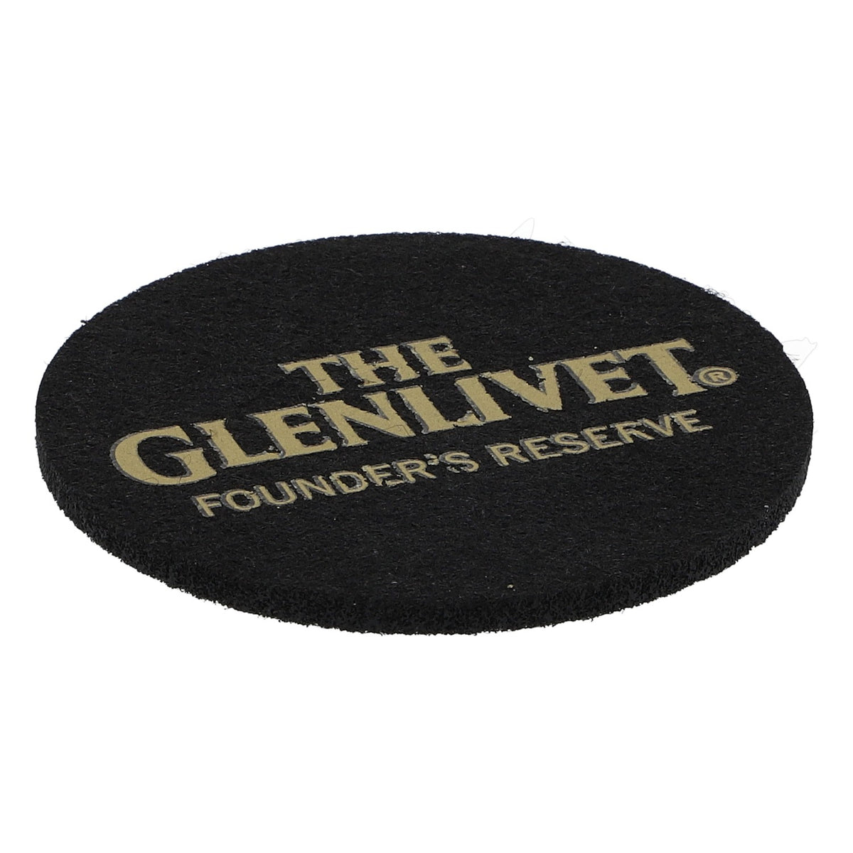 Podkładka pod szklankę Glenlivet Whiskey Filz, czarna, średnica 6,2 cm „Glenlivet Founders Reserve”