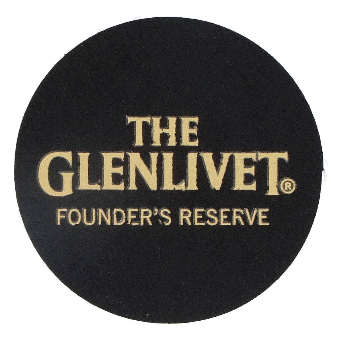 Podkładka pod szklankę Glenlivet Whiskey Filz, czarna, średnica 6,2 cm „Glenlivet Founders Reserve” – Widok 2