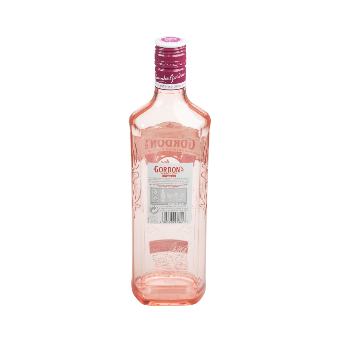 Butelka Gordons Show !Pusta! 3l XXL Magnum Deco Bottle Pink Gin Gastro Advertising – Widok 2