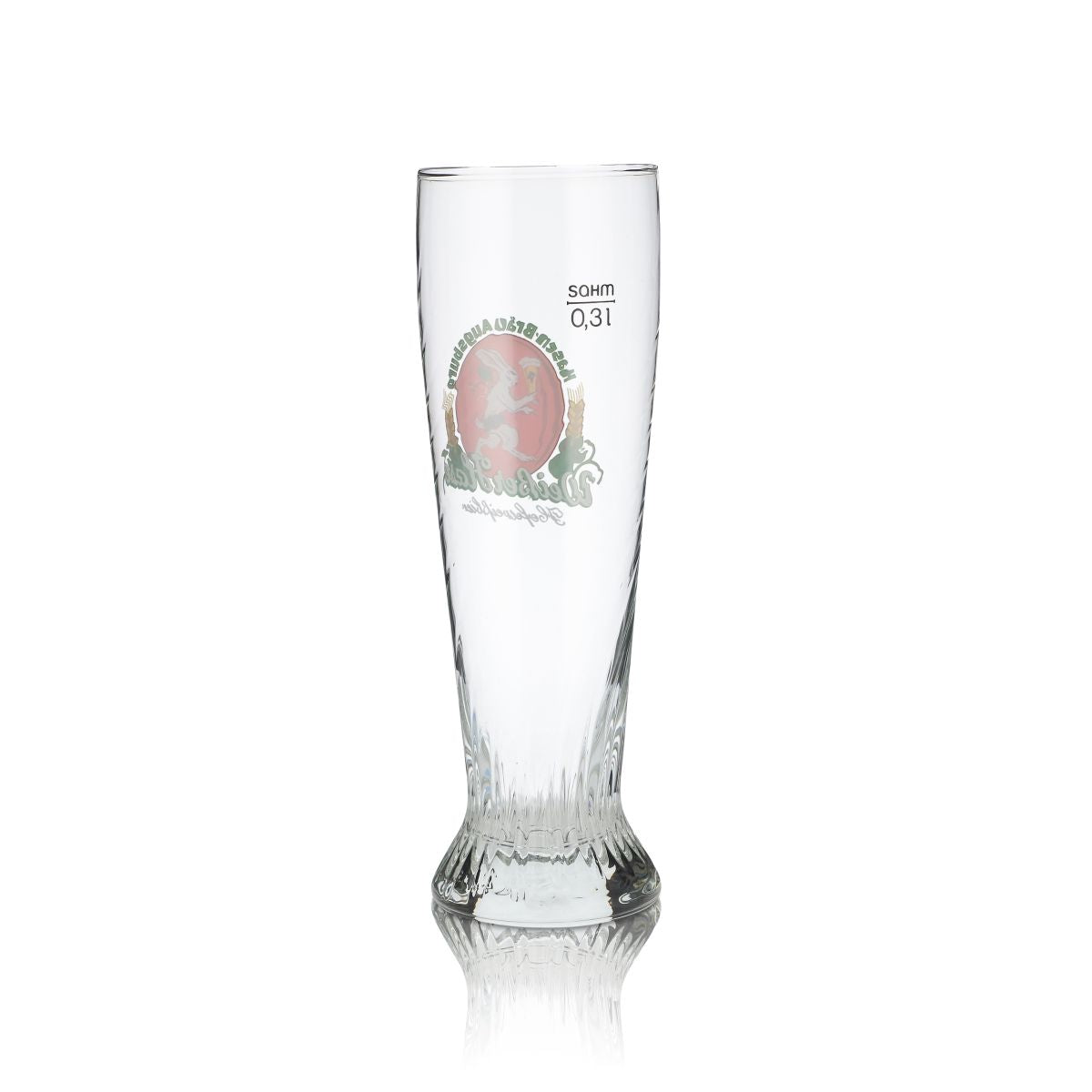 Hasenbräu Augsburg szklanka 0.3l szklanka do piwa pszenicznego szklanka do Hefeweizen browar Augsburg – Widok 2