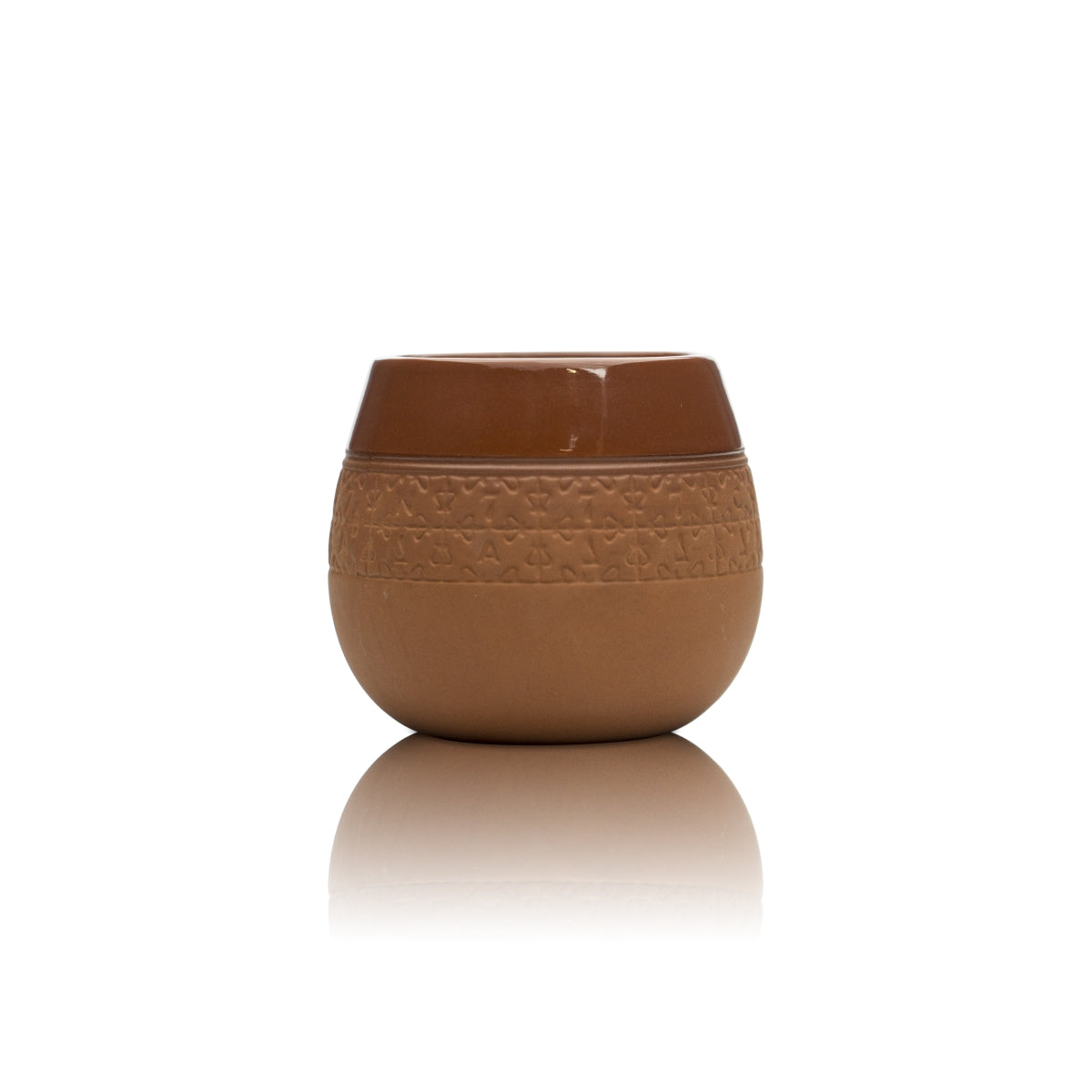 Havana Club Rum Kubek ceramiczny brązowy Relief Tumbler Kieliszki koktajlowe Kieliszki ceramiczne