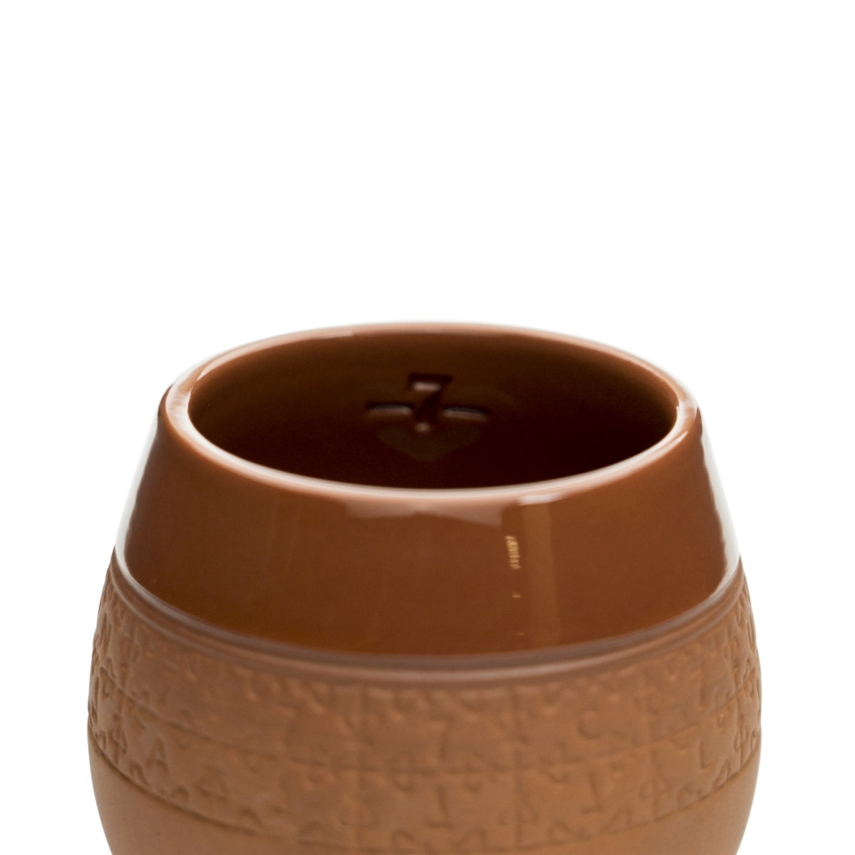 Havana Club Rum Kubek ceramiczny brązowy Relief Tumbler Kieliszki koktajlowe Kieliszki ceramiczne – Widok 3