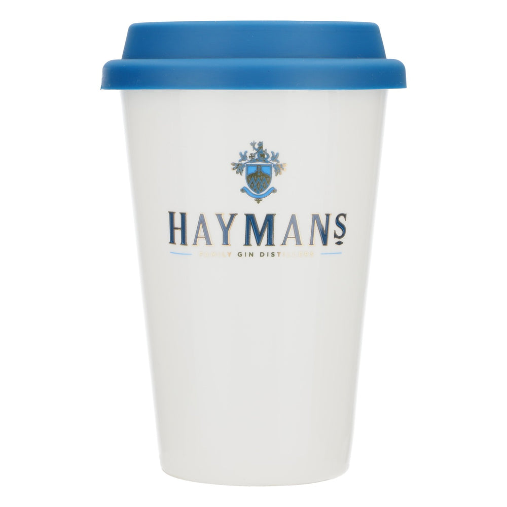 Hayman Gin Ceramiczny kubek 0,41 l Kubek do kawy Kubek do ginu Niebieska pokrywka