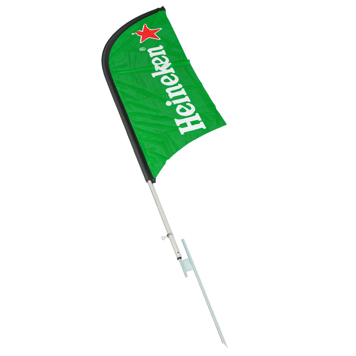 Flaga plażowa Heineken „Bowhead Flag” 70 x 190 cm wraz z metalowym drążkiem