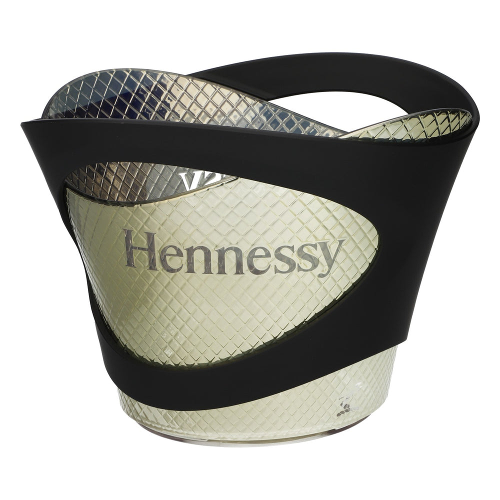 Hennessy Whiskey LED Chłodziarka Pojemnik na kostki lodu Akumulator złoty/czarny Duży
