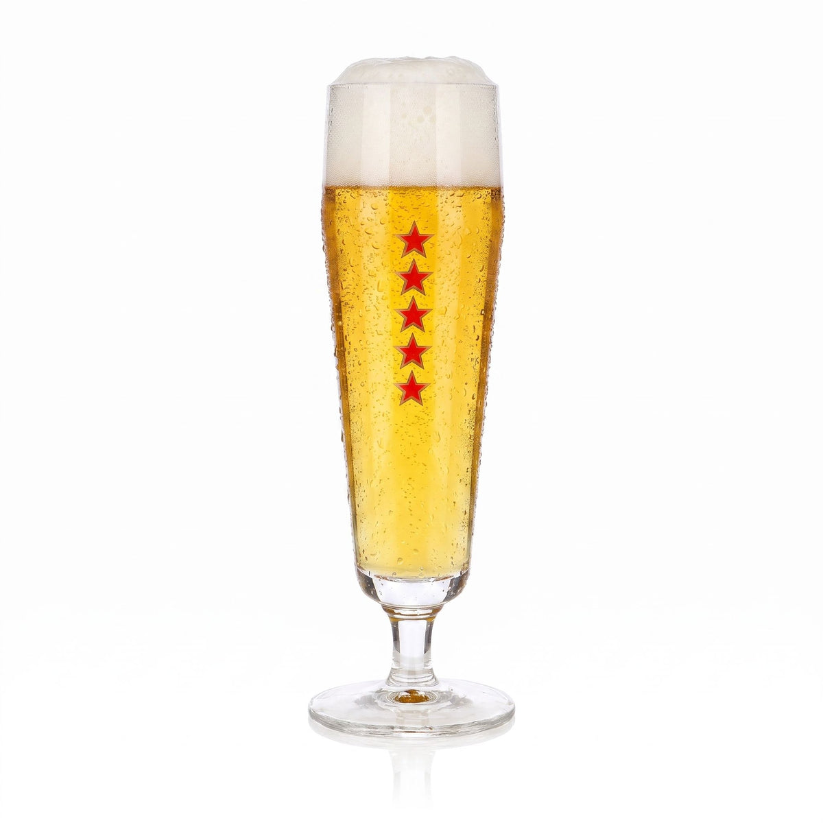 Szklanka do piwa Hensen 0,25 l, puchar, model Pilsner Tulpen, z logo gwiazdy