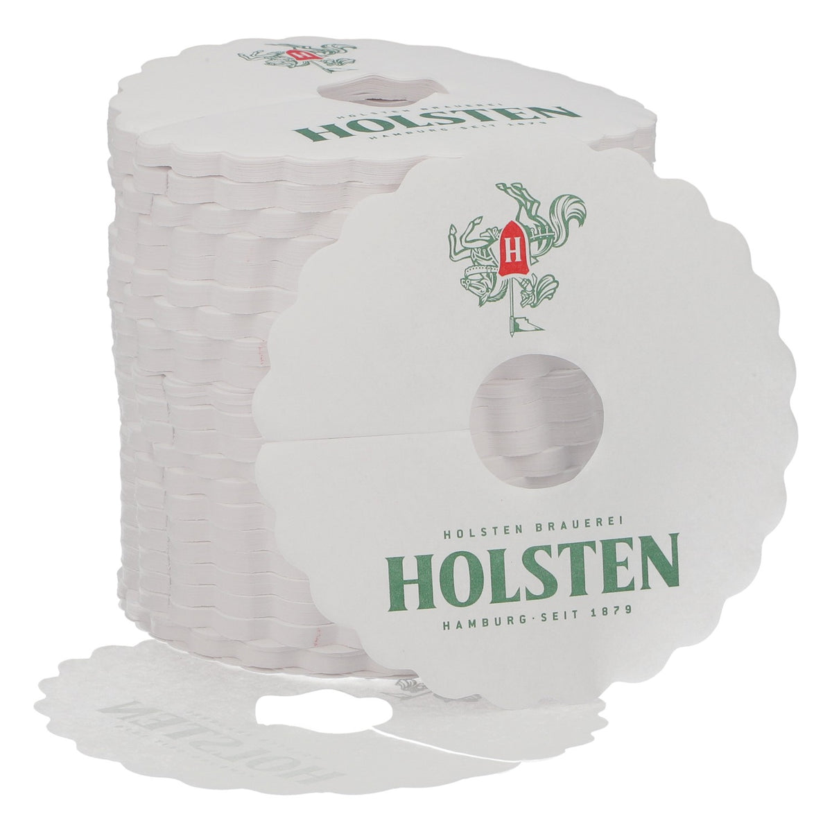 Podkładka pod piwo Holsten, papierowa, nowa, biała, podkładka pod piwo, coaster