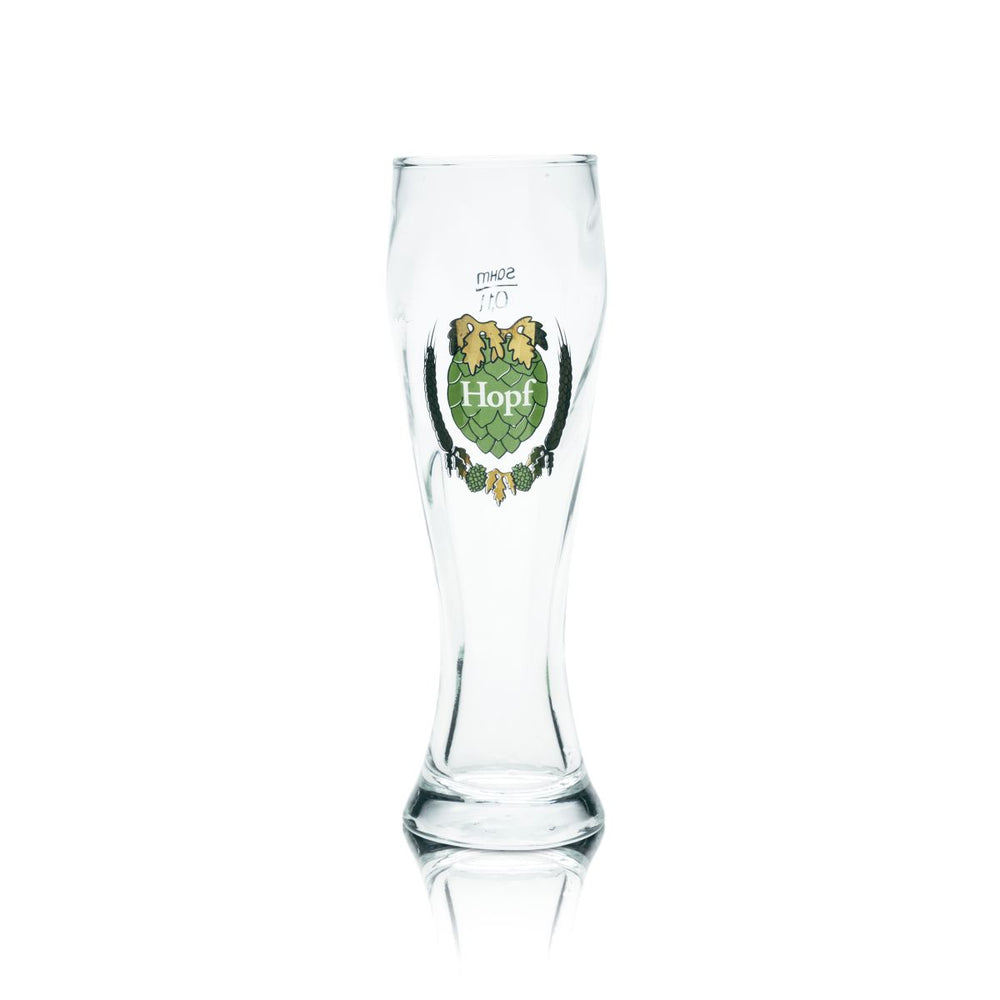 Szklanka do piwa pszenicznego Hopf 0,1l Mini szklanka do Hefeweizen na prezent dla miłośnika szklanek