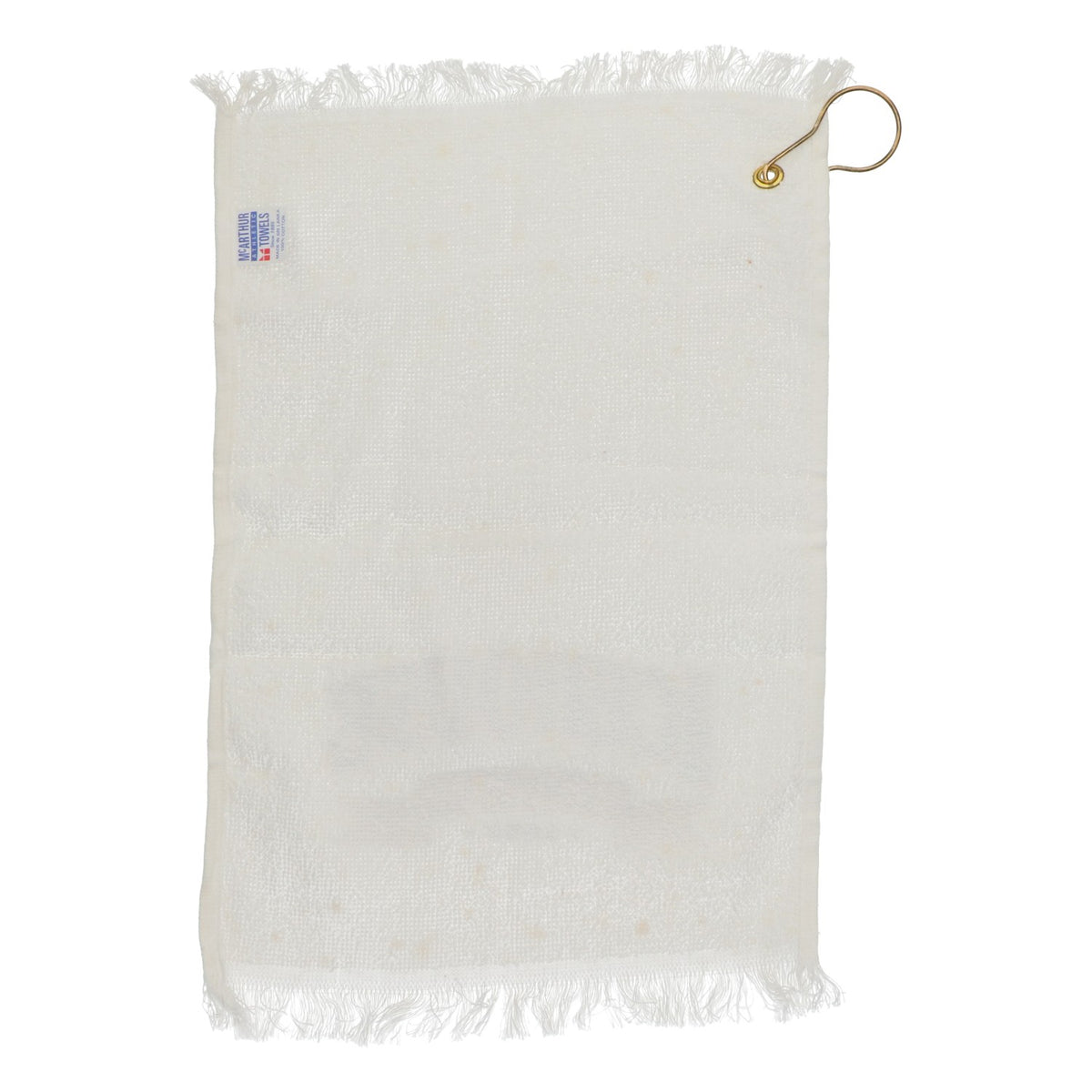 Ręcznik golfowy Icehouse z motywem piwa, z karabińczykiem, biały, bawełna, oryginalny, 43 x 28 cm – Widok 3