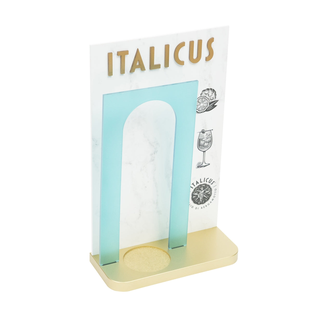 Italicus Glorifier Stojak na butelkę ginu Stojak do dekoracji baru
