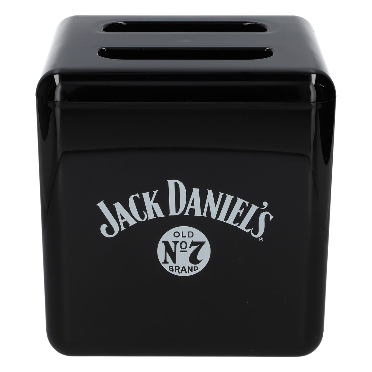Akrylowa lodówka do whisky Jack Daniel's z pojemnikiem na kostki lodu, czarna, z tworzywa sztucznego, akcesoria barowe – Widok 2