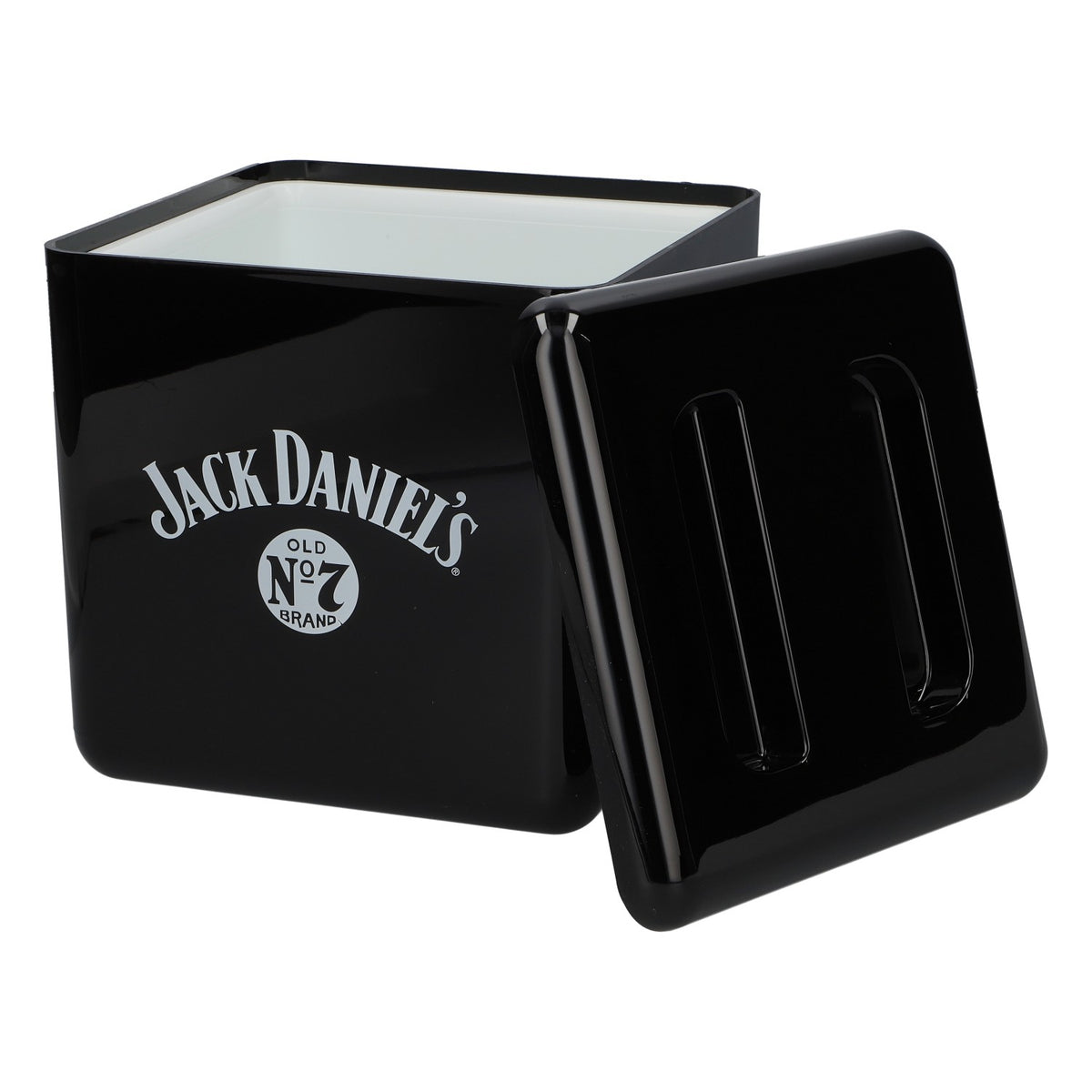 Akrylowa lodówka do whisky Jack Daniel's z pojemnikiem na kostki lodu, czarna, z tworzywa sztucznego, akcesoria barowe – Widok 4