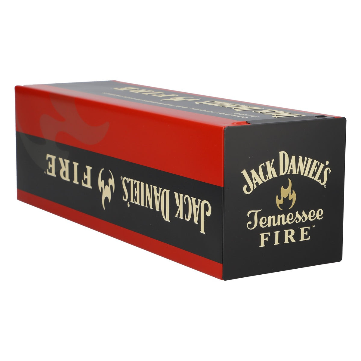 Puszka po whisky Jack Daniels, kolor czerwony/czarny, dekoracja – Widok 4