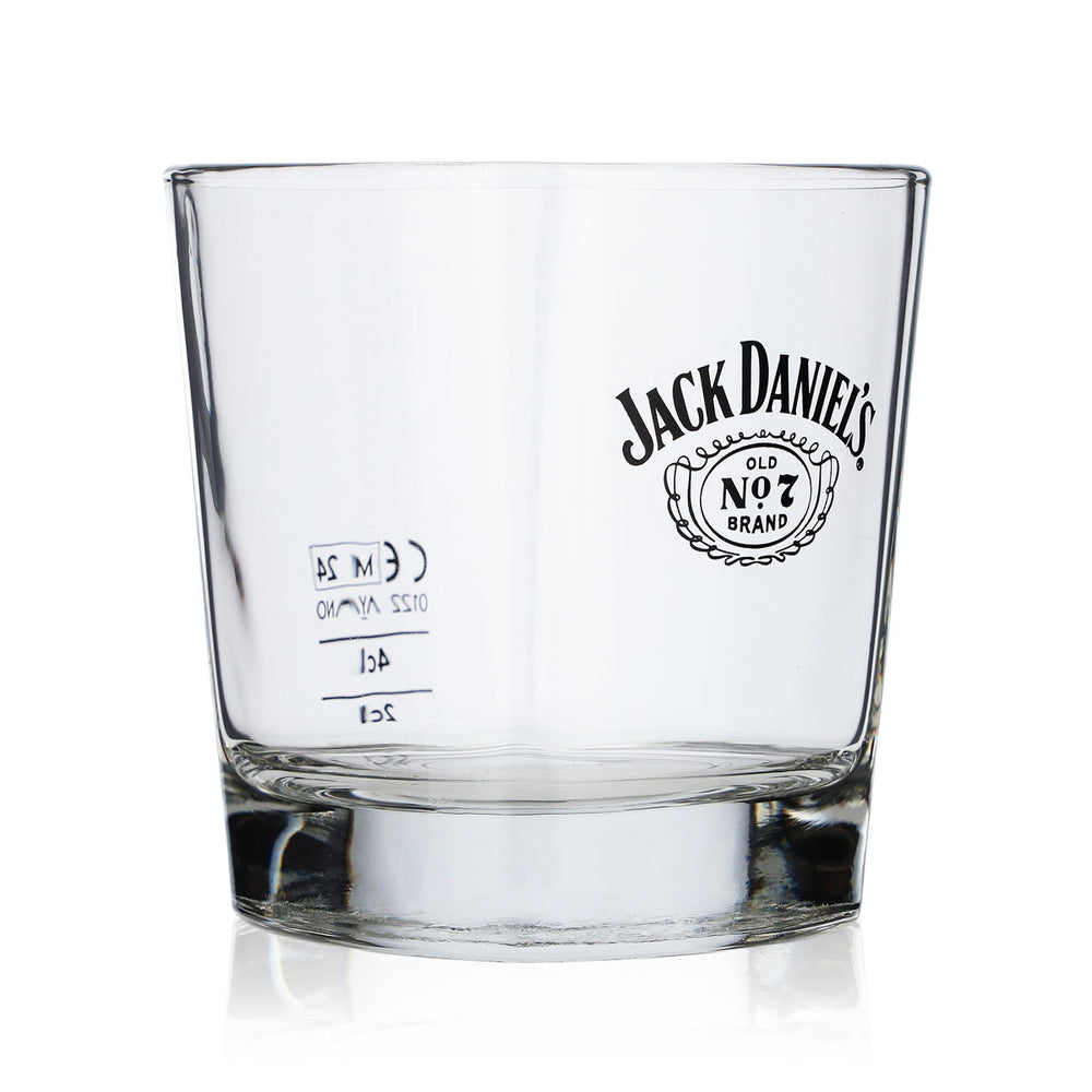 Kieliszek do whisky Jack Daniels 2 cl/4 cl, prosty, z logo skrzydełkami