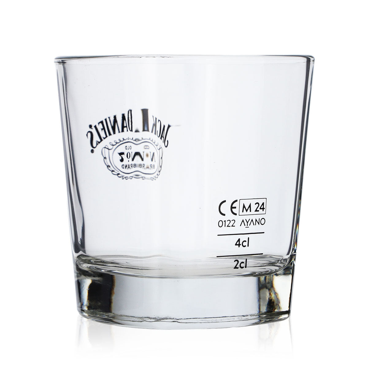 Kieliszek do whisky Jack Daniels 2 cl/4 cl, prosty, z logo skrzydełkami – Widok 2
