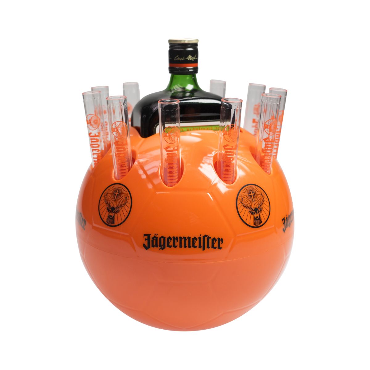 Chłodziarka do butelek Jägermeister Piłka nożna Trzebiaczka do shoty Krótka prezentacja – Widok 2