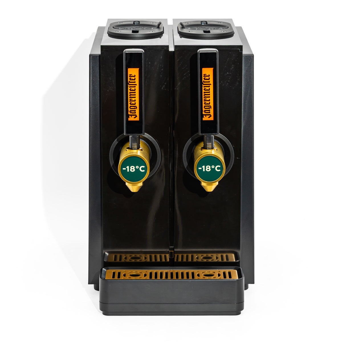 Jägermeister Likör Dual Tap Machine Urządzenie do nalewania alkoholu na 2 butelki Czarne urządzenie do nalewania shotów – Widok 2